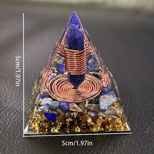 Lapis Lazuli Orgone Pyramid: Clarity & Wisdom