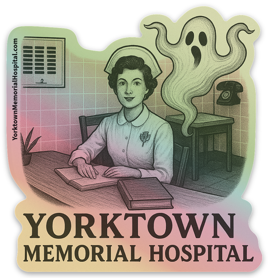 "Yorktown Memorial Hospital Nurse" Die Cut Sticker