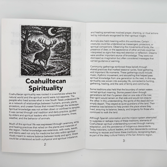 Hand-Crafted Zine: The San Antonio River’s Haunts, History, and its Coahuiltecan Spirits
