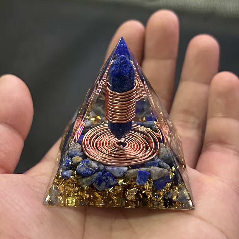 Lapis Lazuli Orgone Pyramid: Clarity & Wisdom