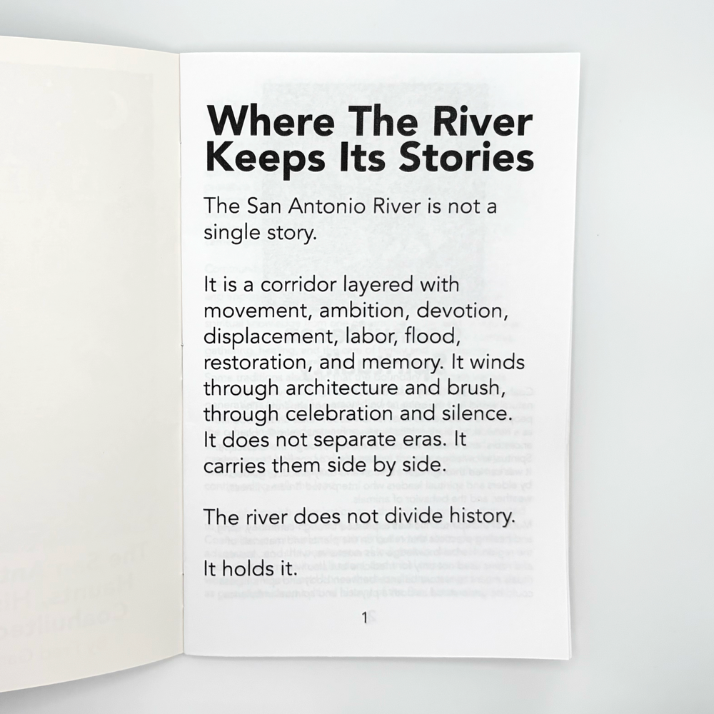 Hand-Crafted Zine: The San Antonio River’s Haunts, History, and its Coahuiltecan Spirits