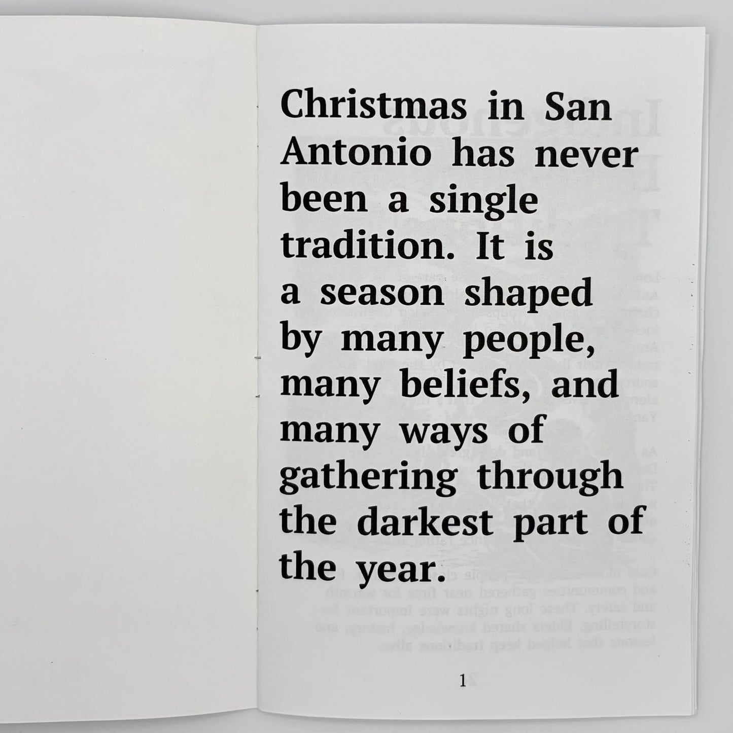 Hand-Crafted Zine: Winter Along Yanaguana - A San Antonio Christmas History