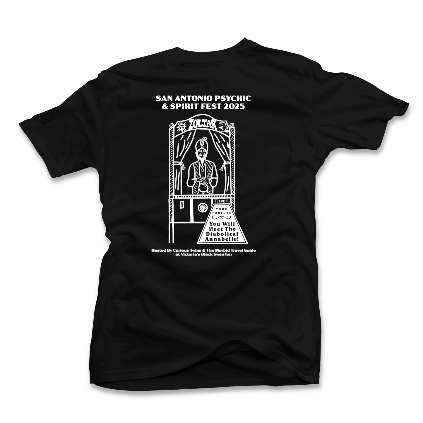Exclusive 2025 San Antonio Psychic & Spirit Fest "Annabelle's Fortune" T-Shirt