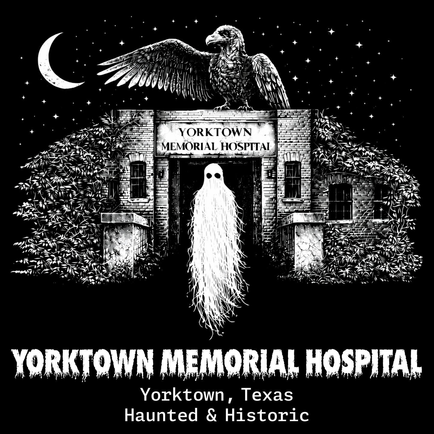 The Vulture of Yorktown Memorial Hospital Glossy Black Mug