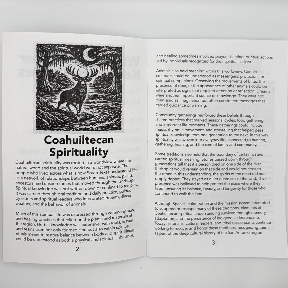 Hand-Crafted Zine: The San Antonio River’s Haunts, History, and its Coahuiltecan Spirits