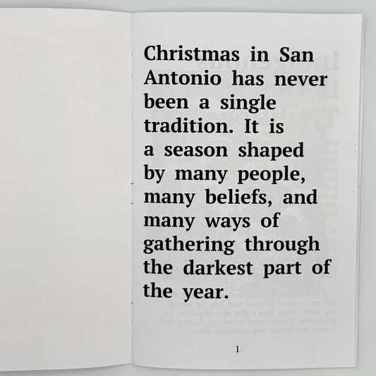 Hand-Crafted Zine: Winter Along Yanaguana - A San Antonio Christmas History