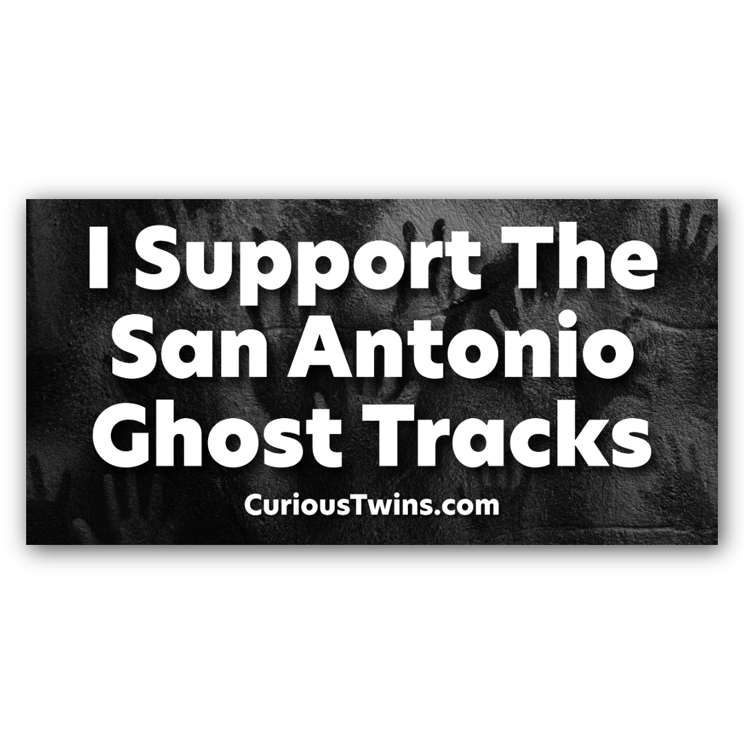 The Ghost Tracks Bumper Sticker - 7.5″ × 3.75″