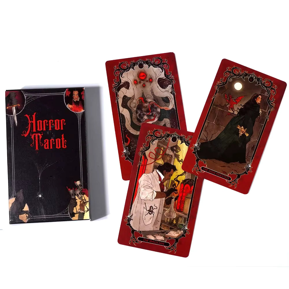 Horror Tarot: A Haunting 78-Card Deck of Classic Frights