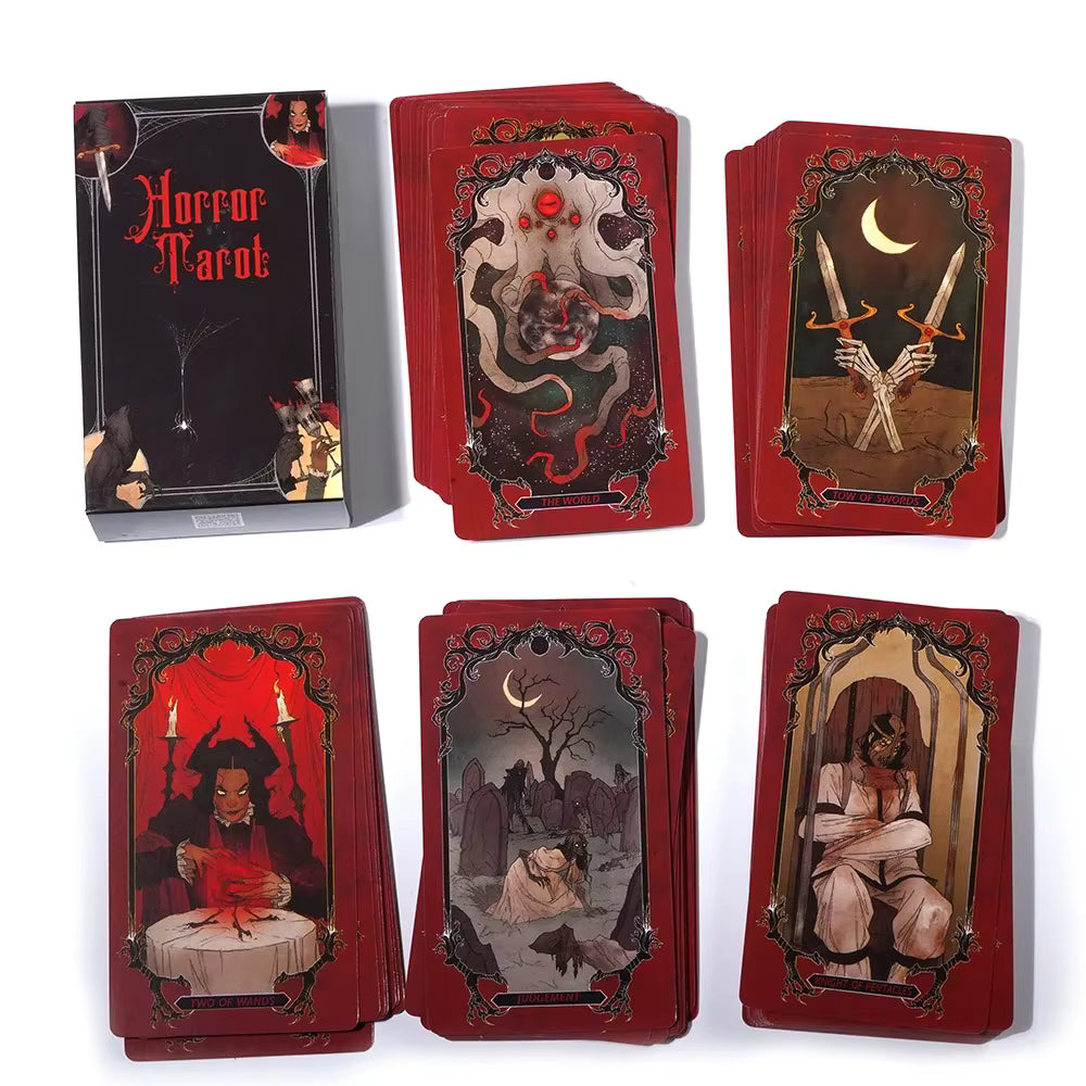 Horror Tarot: A Haunting 78-Card Deck of Classic Frights